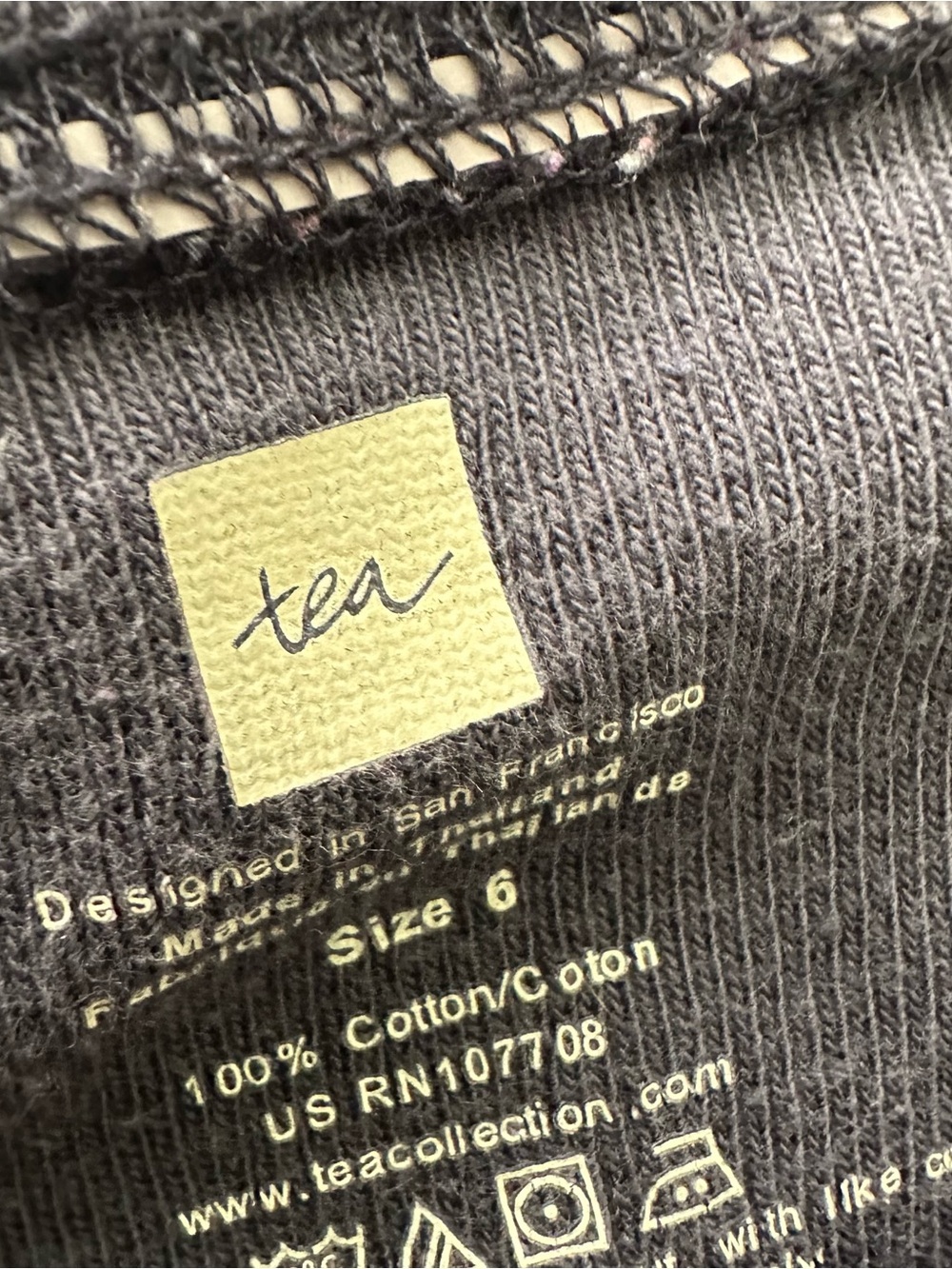 Tea Collection Layering Tee Size 6 - Picture 4 of 5